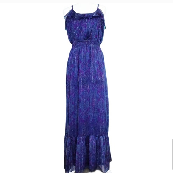 EXPRESS CHIFFON MAXI DRESS - Picture 11 of 14